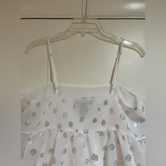 Silver Sparkles and White Game Day Dress - Picture 2 of 7